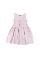 Vestido Pipoca Doce Algodão Acetinado Rosa