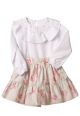 Conjunto Infantil Pipoca Doce Blusa Bordada Manga Longa