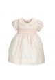 Vestido Pipoca Doce Bordado ponto Smocking Estampa Guarda Chuva