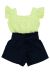 Short Pipoca Doce linho Azul Marinho