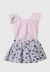 Conjunto Infantil Pipoca Doce Floral Rosa
