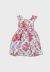 Vestido Infantil Pipoca Doce Tafetá Floral 